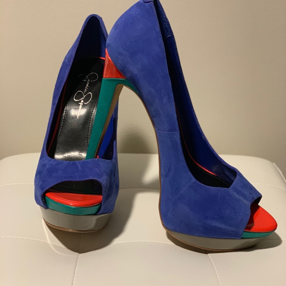 Jessica Simpson Color Block Pumps